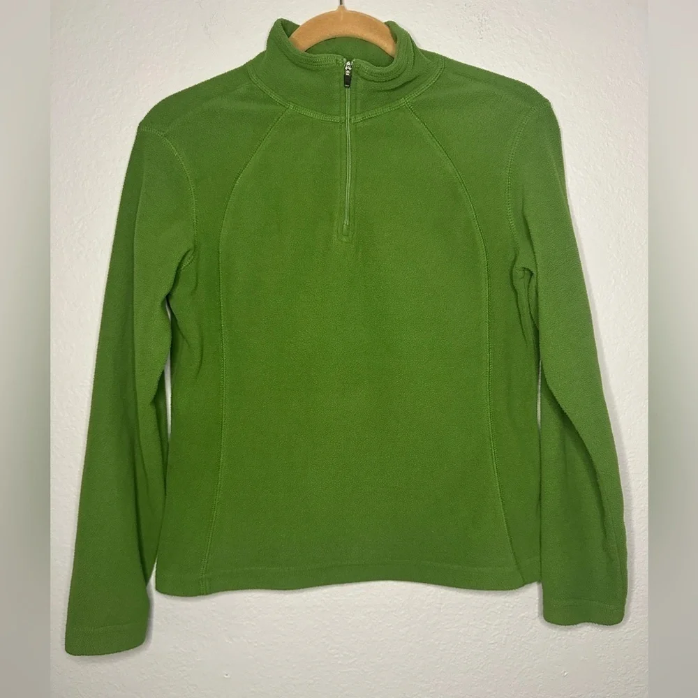 Telluride Clothing Co. 1/4 Zip Green Fleece Pullover Women’s Small - Picture 1 of 8